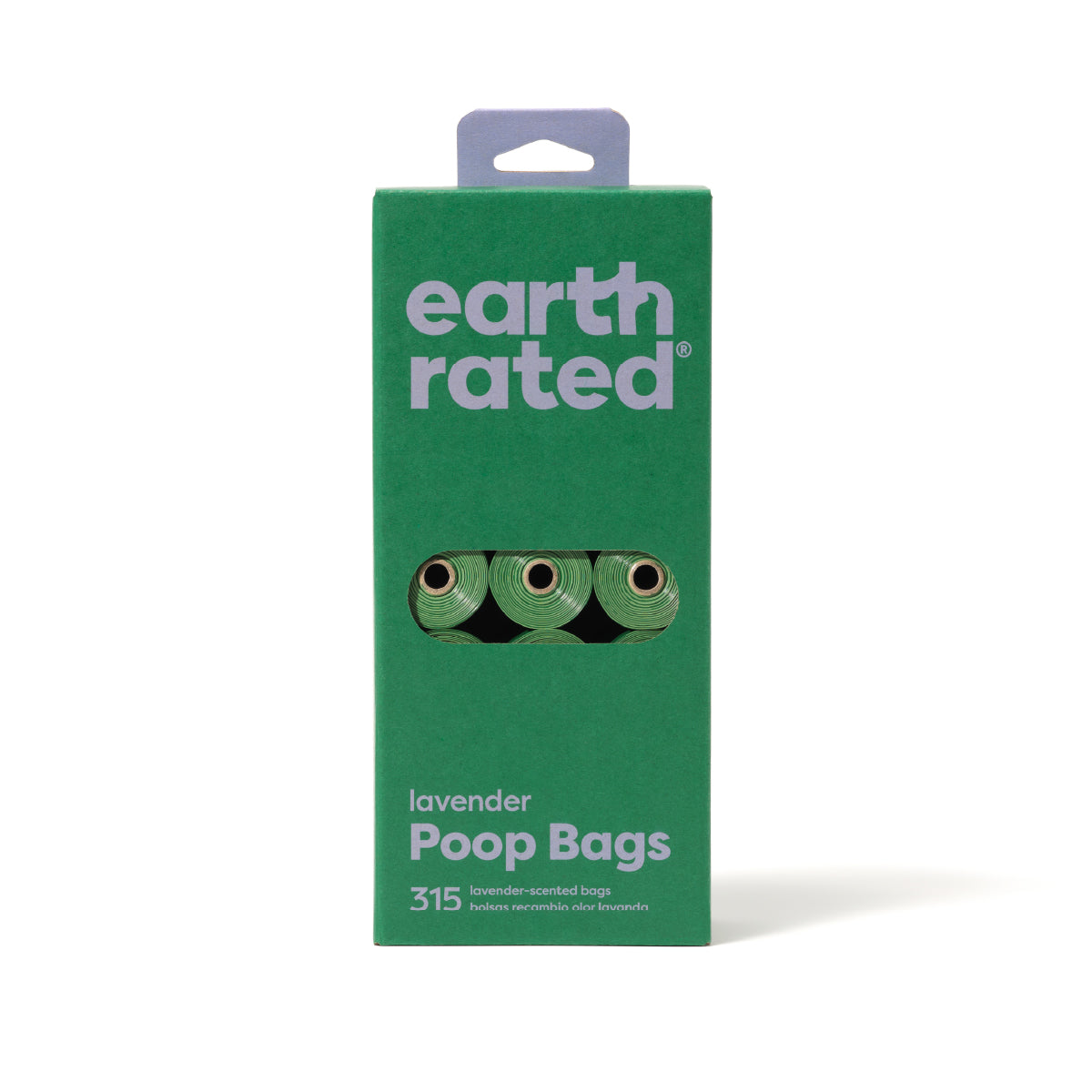 Bolsas para excremento 315pzs 21 Rollos con Olor Lavanda — Earth Rated · SKU BG000703