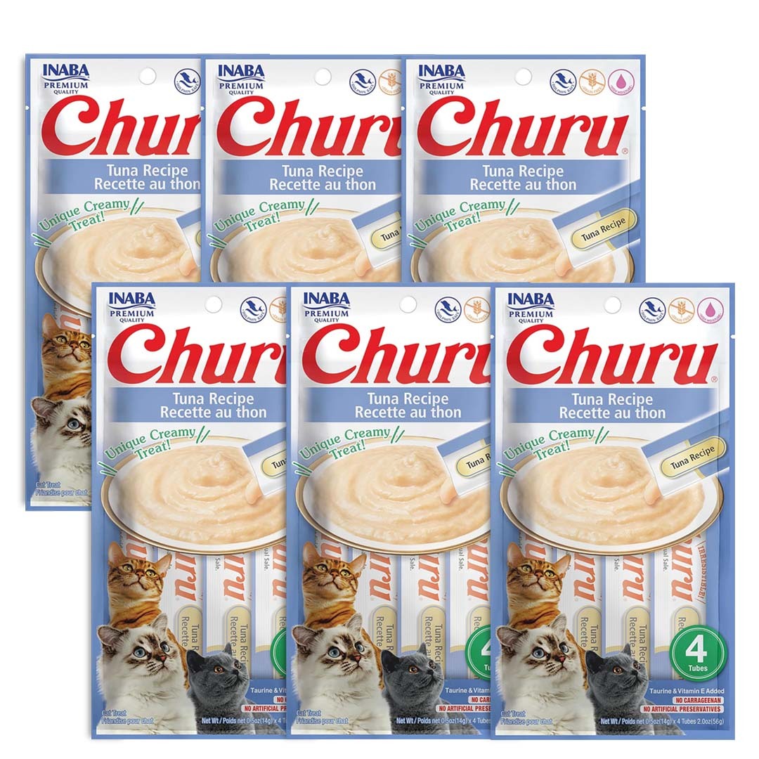 CHURU TUNA CAJA C/6 BOLSAS C/4 TUBOS — INABA · SKU 129-11-007376