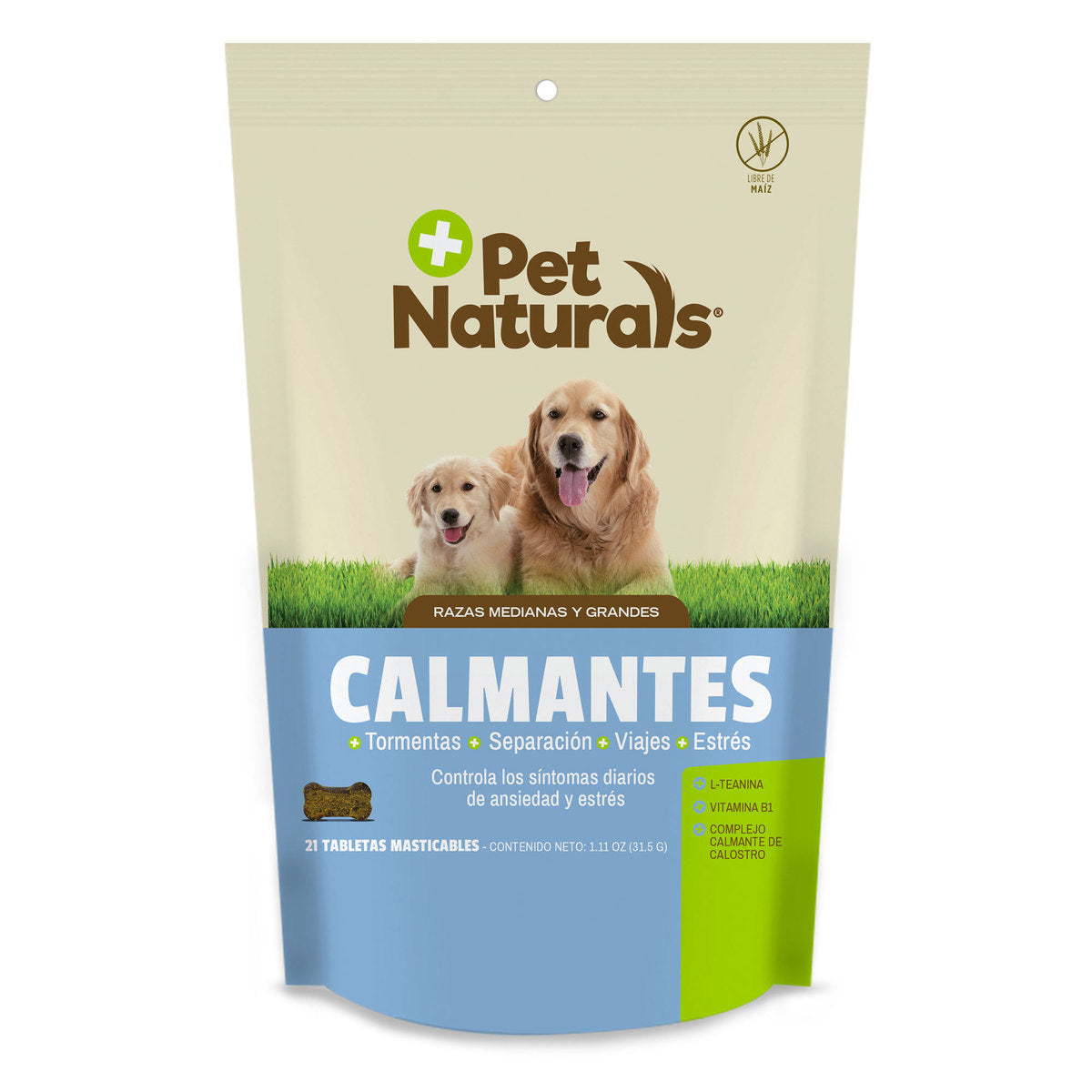 Calmantes para Perros Medianos y Grandes — Pet Naturals · SKU PN006936