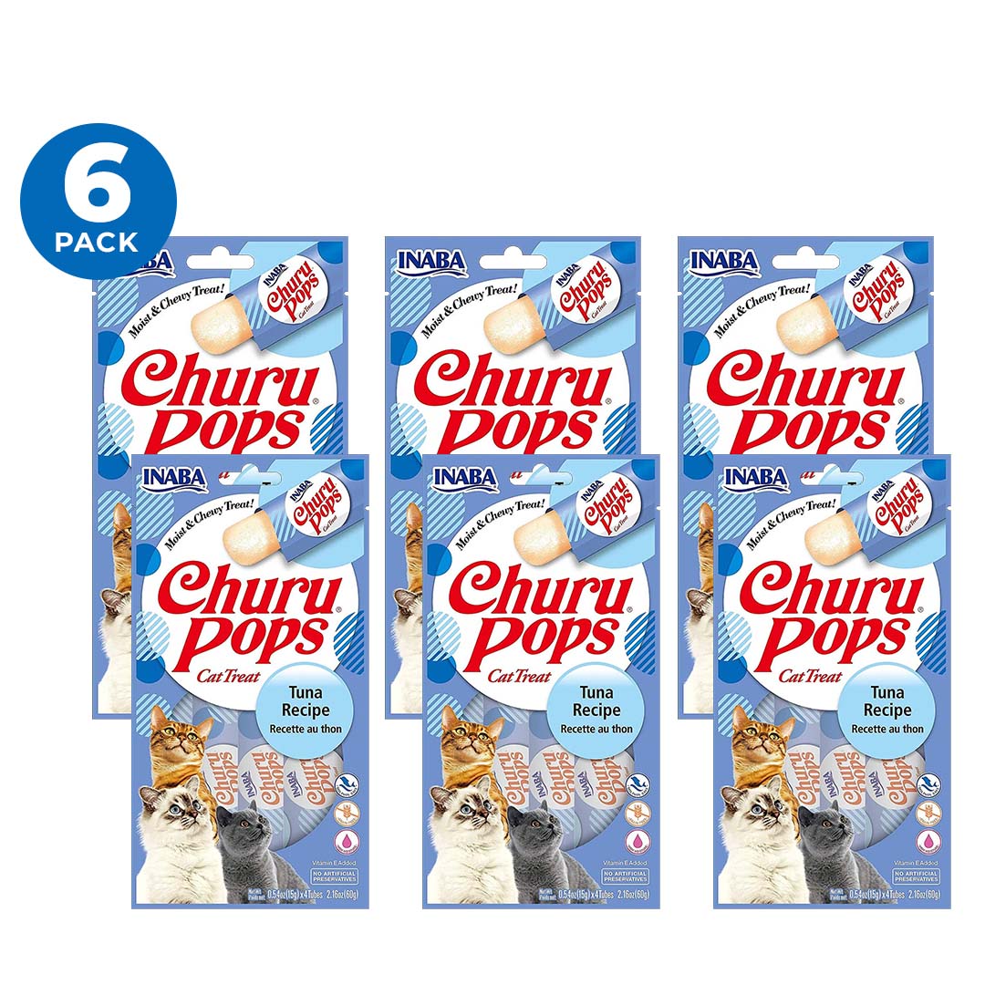 CHURU POPS TUNA CAJA C/6 BOLSAS C/4 TUBOS — INABA · SKU 129-11-008378